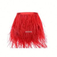 Tissu à coudre fait à la main ruban ruban frange plumes d'autruche garniture pour bricolage artisanat vêtements robe Costume chaussure accessoires fête maison