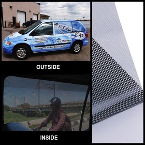 Custom <strong>Window</strong> Glass Advertisement Decoration Printable <strong>Wall</strong> Decals One-Way Vision Self-Adhesive Perforated Vinyl <strong>Stickers</strong> - Product Image 2