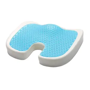 Almofada assento de espuma de memória para gel, para ciática, cóccix, ortopédica, alfaiate e dor traseira