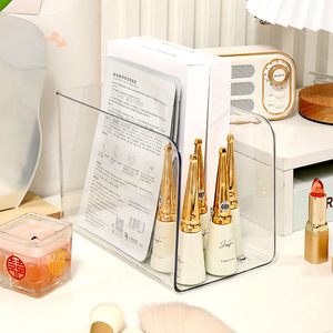 Transparent Desk Book Stand Acrylic Storage Box Document Organizer For Student Office Use - Product Image 2
