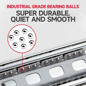 Furniture Hardware 220KG Locking Full Extension <strong>Drawer</strong> Channel Rail Ball Bearing <strong>Slides</strong> Heavy Duty <strong>Drawer</strong> <strong>Slide</strong> - Product Image 4