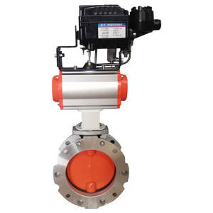Factory Direct Sales DN100 Single/Dual Flange Aluminum Alloy Plate Butterfly Valve for <b>Cement</b> Mixing Plants Dust Regulating - Product Image 5