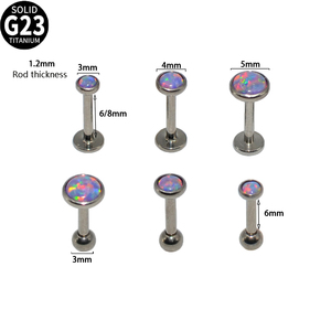 Pendientes <span class=keywords><strong>de</strong></span> tuerca <span class=keywords><strong>de</strong></span> ópalo <span class=keywords><strong>Piercing</strong></span> <span class=keywords><strong>de</strong></span> espalda plana <span class=keywords><strong>de</strong></span> titanio Joyería Cartílago Labret Cartílago Tragus Oreja <span class=keywords><strong>Piercing</strong></span> <span class=keywords><strong>de</strong></span> <span class=keywords><strong>labio</strong></span> - Product Image 5