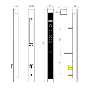 Không thấm nước tự động mở khóa thông minh khóa <span class=keywords><strong>wifi</strong></span> không dây vân tay mật khẩu thẻ RFID App kỹ thuật số khóa cửa - Product Image 5