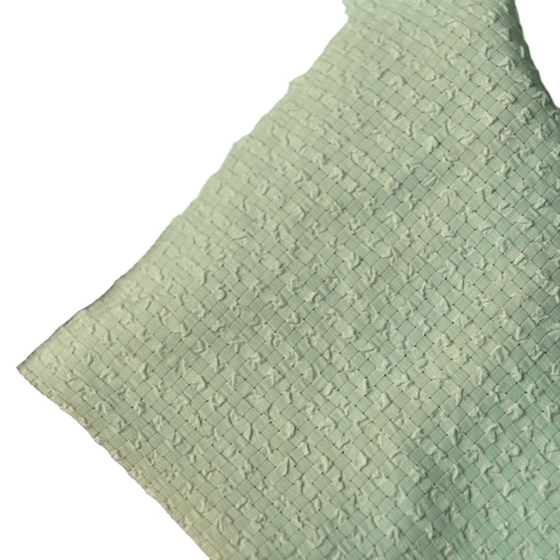 Mint Green Bubble Strip Polyester Fabric Top Dress Baby Clothes Tablecloth Clothes Polyester Fabric