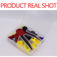 Kit d'outils de débosselage sans peinture pour voiture, 29 pièces, avec languettes de débosselage pour réparation de carrosserie automobile et boîte de rangement en plastique