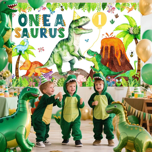 Decorazioni per Festa di Compleanno a Tema Giungla con Dinosauro, Sfondo Personalizzato per Foto, Prezzo di Fabbrica Nicro - Product Image 3