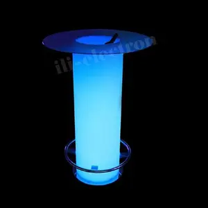 Nhựa Chiếu Sáng LED Ice Bucket Bảng W/Kính Cho Câu Lạc Bộ Đêm