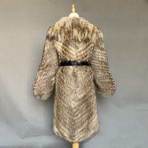 <span class=keywords><strong>Cappotto</strong></span> di pelliccia da <span class=keywords><strong>donna</strong></span> autunno e inverno <span class=keywords><strong>cappotto</strong></span> di pelliccia di procione naturale giacca di pelliccia calda e Casual - Product Image 3