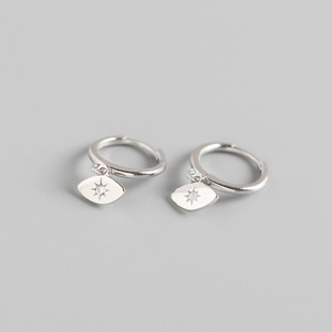 NUEVOS Aretes de Aro con Estrella de Diamantes CZ <span class=keywords><strong>Brillantes</strong></span> de Plata de Ley 925 para Mujer, 2024 - Product Image 6