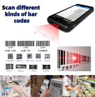 Komputer Genggam Pembaca Kode QR 2D YGF F20 Layar Sentuh 5,45 Inci Jaringan 4G Tablet WIFI PDA untuk Logistik
