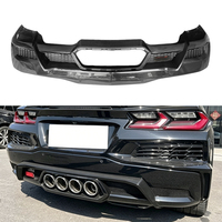 Nouvel arrivage : Diffuseur arrière en fibre de carbone style OEM pour Corvette C8 Z06 – Lèvre de pare-chocs arrière facile à remplacer