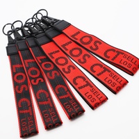Porte-clés court promotionnel en nylon véritable de haute qualité, épais, avec logo personnalisé, sifflet anti-perte, écologique, durable, imprimé UV