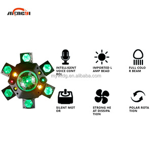 RGBW DMX512 cabeza móvil controlada LED Ojo de abeja luz láser para Club noche DJ verde azul patrón vidrio 20W blanco rojo haz de efectos - Product Image 3