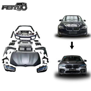 Pour la série 5 F10 <span class=keywords><strong>520i</strong></span> 528i 530i 535i mise à niveau vers 2023 G30 M5 Bodykit avec accessoires de voiture de haute qualité pare-chocs capot garde-boue Grille - Product Image 1