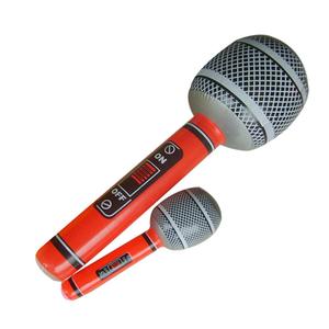 Inflatable Micro giả vờ chơi Microphone thổi phồng, bền nước hồ bơi đồ chơi sinh nhật đảng trang trí - Product Image 1