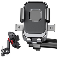 Support de téléphone portable en plastique pour moto, antivol, avec affichage des accessoires