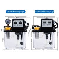 Pompe à huile de lubrification double REALMAX 110v 220v 0,5-2L, machine de contrôle numérique électrique, huileur automatique, pompe à huile de lubrification