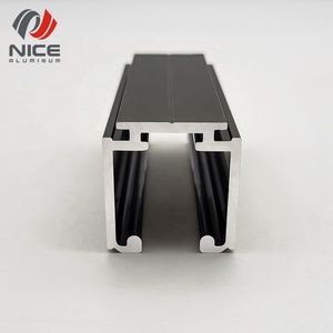 Giá tốt nhất thiết kế hiện đại 6063 cấp hợp kim nhôm vô hình treo đường sắt cửa trượt hướng dẫn theo dõi tùy chỉnh kích thước và độ dày - Product Image 2