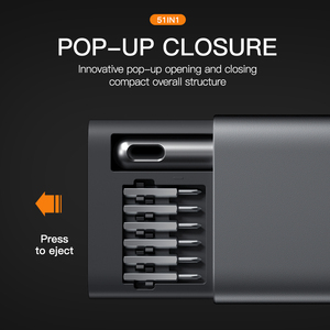 Jeu de 51 embouts de tournevis magnétiques de précision, boîte ABS, finition chromée, ODM, outil multi-usages 24-en-1 pour réparation de portables/<span class=keywords><strong>PC</strong></span>/téléphones portables - Product Image 3