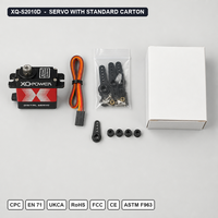 Mini Servo Étanche XQ-POWER XQ-S2010D 7KG Engrenage Métallique Sans Noyau 8.4V 20g pour RC Glider Park Flyer Vente en Gros