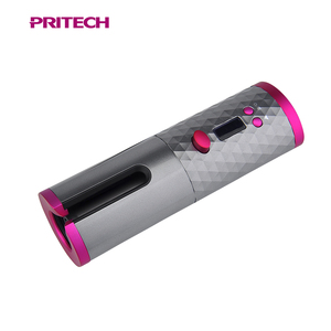 Pritech Mini inalámbrico recargable automática rizador de pelo de Control de temperatura con Lcd de pantalla inteligente - Product Image 5