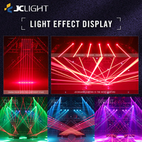 Lampu Laser Moving Head Rgb 3in1 Full Color 6 Mata Dmx512 Lampu Panggung Laser Moving Head 6 Mata Merah Hijau Biru