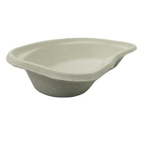 Bandeja de pulpa médica con forma de riñón desechable Placa de papel moldeada en stock para suministros de platos de riñón - Product Image 5