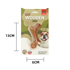 Juguete Masticable para Perros de Fibra de Madera TPR de Grado Alimenticio, Juguete Interactivo Duradero para Limpieza Dental, Juguete Seguro para Molares de Perro, Venta al por Mayor OEM - Product Image 2