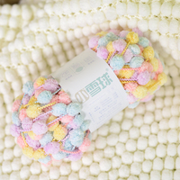 Fil à tricoter en gros Heny Factory, pompons faits à la main, fil à crocheter épais, pelote de fil fantaisie pour couverture