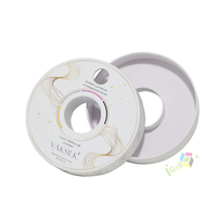 Emballage de boîte-cadeau circulaire personnalisé, boîte ronde en carton avec couvercle pour l'emballage de biscuits