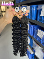 Neue Häkelhaarverlängerungen aus Echthaar, vorgeformte Wasserwellen-Locken, brasilianische Haarverlängerungen zum Flechten