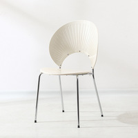Vente en gros de chaises transparentes chaises de salle à manger modernes en plastique chaises de salon design sans accoudoirs avec pieds en métal