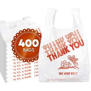 ถุงใส่เสื้อยืดรีไซเคิลได้ปรับแต่งได้พร้อมด้ามจับยาวสำหรับซื้อของในซูเปอร์มาร์เก็ต - Product Image 2