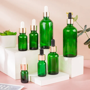 Promoción de bajo precio, botella de vidrio transparente de alta calidad para aceites esenciales, en colores verde, ámbar y azul. - Product Image 3