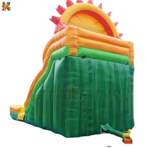 Phim hoạt hình thương mại mặt trời trượt bơm hơi với hồ bơi trượt nước lâu đài bơm hơi cho sân bên - Product Image 4