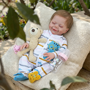 Poupées Reborn Kindure de 18 pouces, corps souple, grandes poupées garçons, peau peinte en 3D, poupées Reborn bébé réalistes, jouets pour enfants - Product Image 1