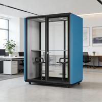 Module rapide préfabriqué écologique insonorisé pour bureau : Cabine de travail, cabine acoustique en verre, lit-capsule, et pods de repos