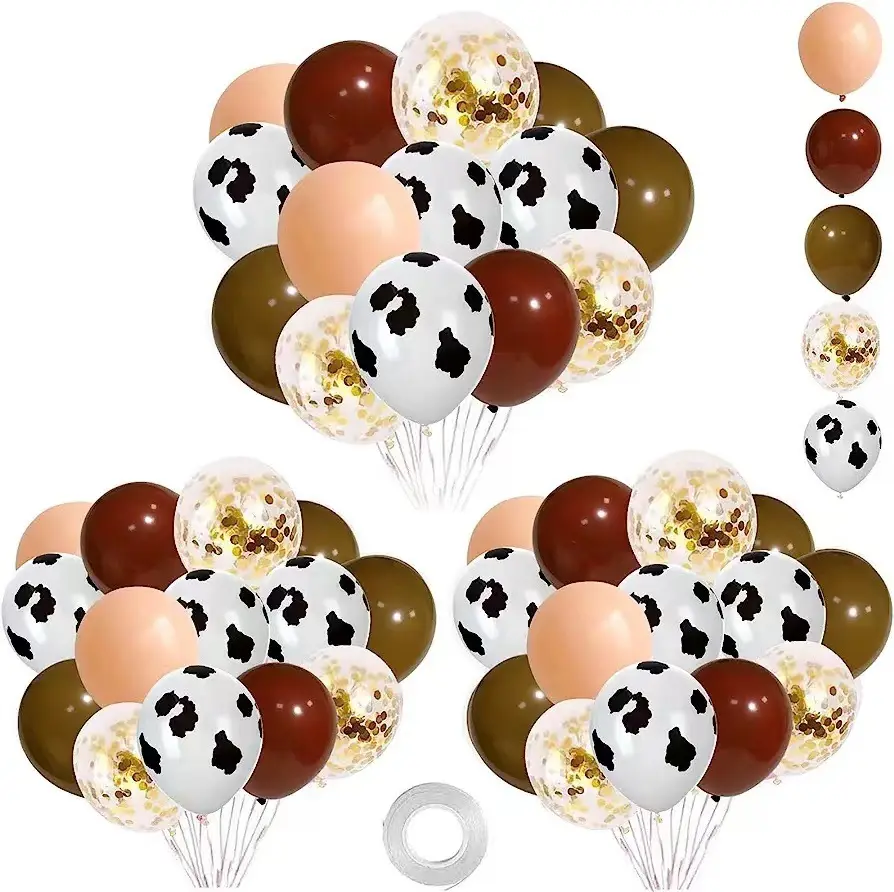 Animal cow print latex balloon party Graduation baby Wedding Holiday decoration balloon chain set Balloons For Birthday Party