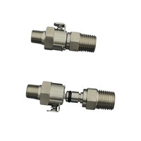 Raccords de connecteurs de fluides en acier inoxydable BRT, filetage mâle NPT BSPT, raccords de tuyauterie pour refroidissement liquide, carburant, vide 8,3 bars