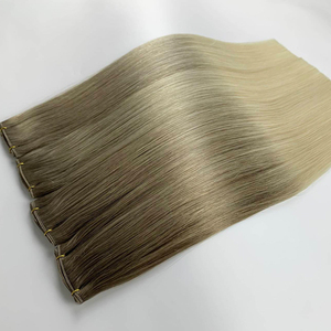 Extensions de <span class=keywords><strong>cheveux</strong></span> de trame blonde géniale de 18 pouces Mélange fin Extensions de <span class=keywords><strong>cheveux</strong></span> invisibles Remy de qualité supérieure RTS - Product Image 4