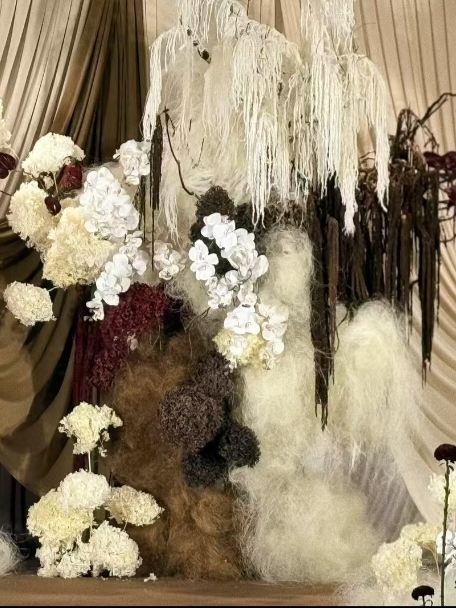 sage green milk silk wedding