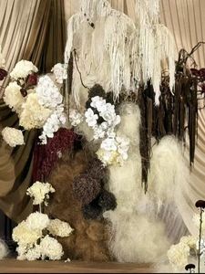 <span class=keywords><strong>Rideau</strong></span> <span class=keywords><strong>de</strong></span> fond en tissu <span class=keywords><strong>de</strong></span> soie <span class=keywords><strong>de</strong></span> lait décoratif pliable élastique moderne pour les mariages Décorations <span class=keywords><strong>de</strong></span> mariage modernes - Product Image 5