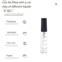 Échelle portable petit échantillon bouteille de tube de pulvérisation bouteilles vides en verre d'art de luxe pour Sub-Bottling-2ml de parfum tailles de 10ml polies