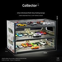Kit de garage de stationnement LED à six places sur deux niveaux pour café, échelle 1:24, pour programmes OEM/ODM de marques privées