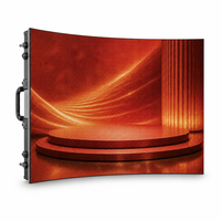 Pantalla LED Curva P3.91 de Alquiler con Tamaño Personalizado, Pantalla de Escenario Curva de 500x500mm, Panel LED de Aluminio Fundido a Presión con Bloqueo de Curva para Conciertos y Bodas