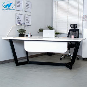 Escritorio de computadora para el hogar, mesa de escritorio de computadora pequeña de madera para <span class=keywords><strong>Pc</strong></span>, escritorio blanco de alto brillo, modelo de diseño de mesa de computadora a la venta - Product Image 1