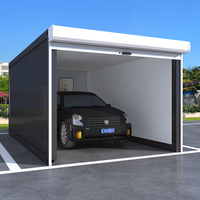Abri de voiture modulaire en acier robuste pour extérieur, garage, maisons préfabriquées, maison conteneur détachable pour usage résidentiel