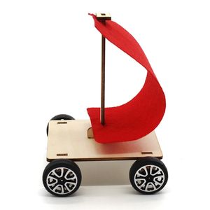 OKYN-G6506   Modelo de Coche de Madera Impulsado por Viento para Armar, Kit de Materiales para Experimentos Científicos - Product Image 4