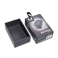 Boîte cadeau de luxe en carton rigide avec couvercle et base, logo personnalisé, emballage pour produits électroniques